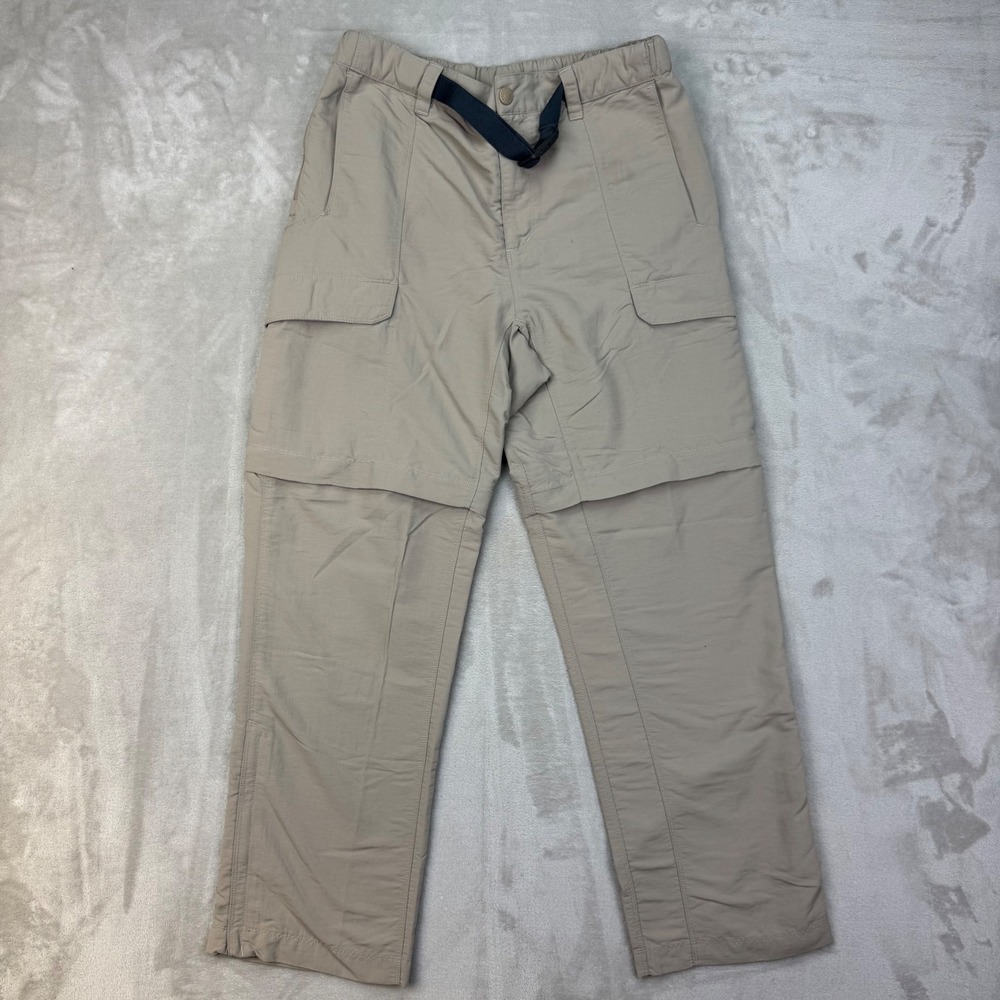 The North Face Horizon Convertible Hiking Pants Mens Medium Tan Zip Off Cargo